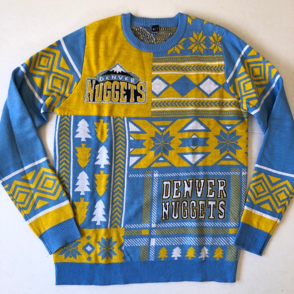 Denver nuggets ugly sweater